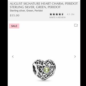 Pandora birthstone charm